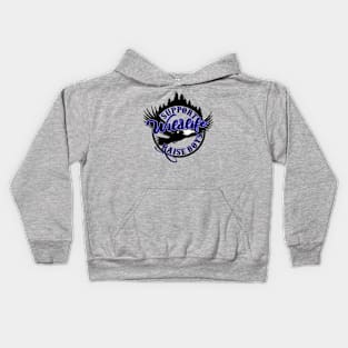 Support Wildlife Raise Boys Blue Kids Hoodie